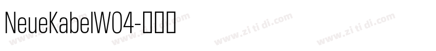 NeueKabelW04字体转换