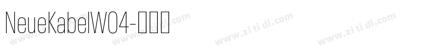 NeueKabelW04字体转换