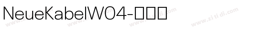 NeueKabelW04字体转换