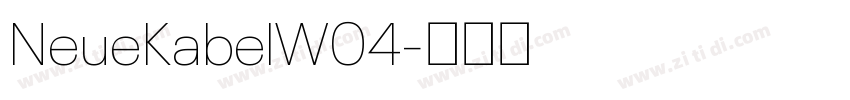 NeueKabelW04字体转换