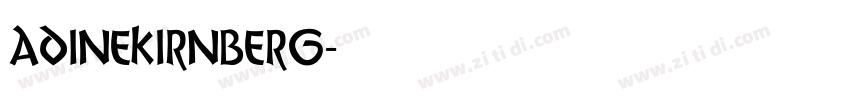 adinekirnberg字体转换