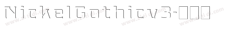 NickelGothicv3字体转换