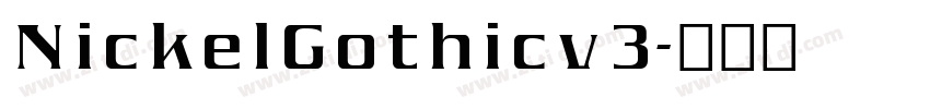 NickelGothicv3字体转换