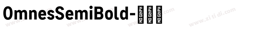 0mnesSemiBold字体转换