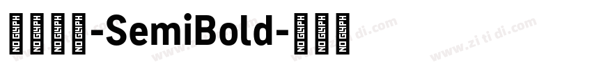 何某手寫-SemiBold字体转换
