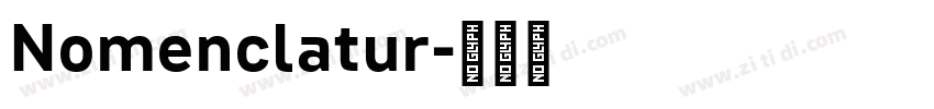 Nomenclatur字体转换