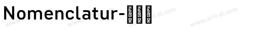 Nomenclatur字体转换