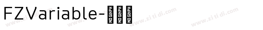 FZVariable字体转换