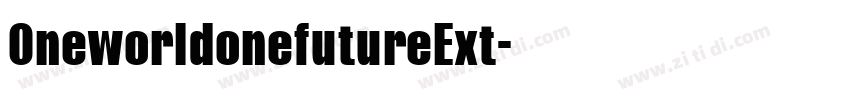 OneworldonefutureExt字体转换