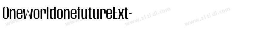 OneworldonefutureExt字体转换