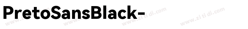 PretoSansBlack字体转换