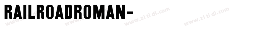 RailroadRoman字体转换