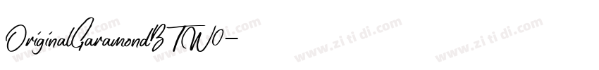 OriginalGaramondBTW0字体转换