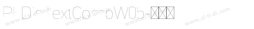 PFDinTextCompW05字体转换