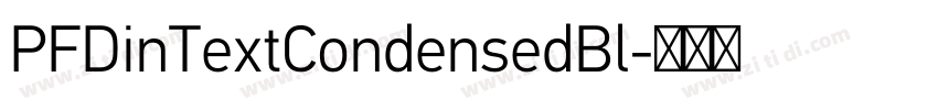 PFDinTextCondensedBl字体转换