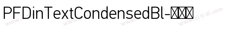 PFDinTextCondensedBl字体转换
