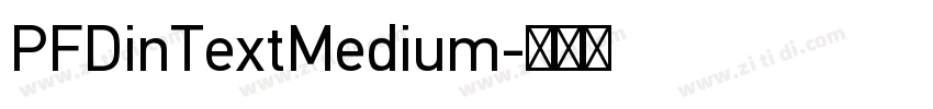 PFDinTextMedium字体转换