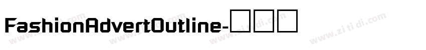 FashionAdvertOutline字体转换