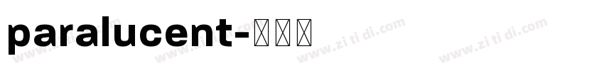 paralucent字体转换