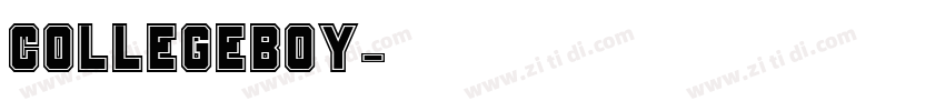 CollegeBoy字体转换