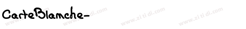 CarteBlanche字体转换