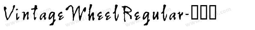 VintageWheelRegular字体转换