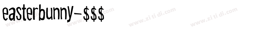 easterbunny字体转换