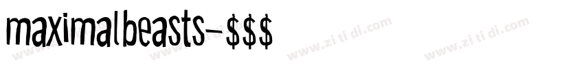 maximalbeasts字体转换