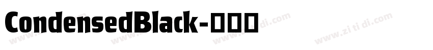 CondensedBlack字体转换