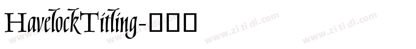 HavelockTitling字体转换