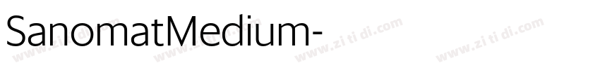 SanomatMedium字体转换