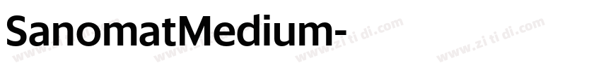SanomatMedium字体转换