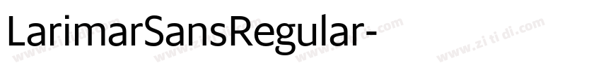 LarimarSansRegular字体转换