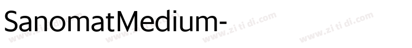 SanomatMedium字体转换