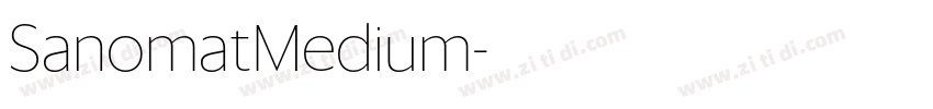 SanomatMedium字体转换