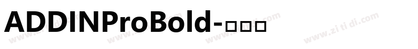 ADDINProBold字体转换