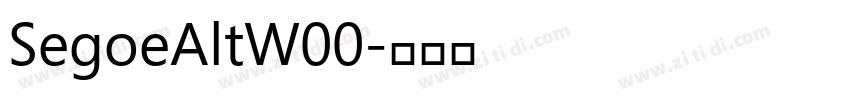 SegoeAltW00字体转换