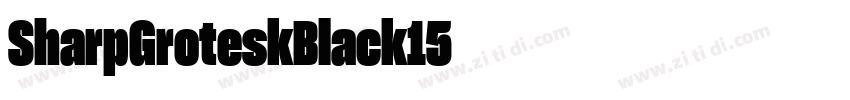 SharpGroteskBlack15字体转换