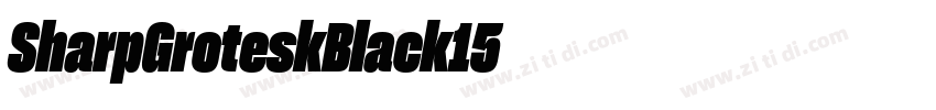 SharpGroteskBlack15字体转换