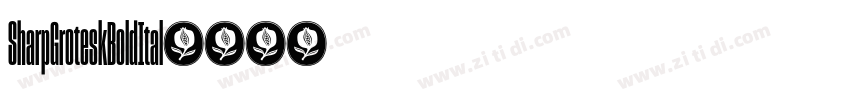 SharpGroteskBoldItal字体转换