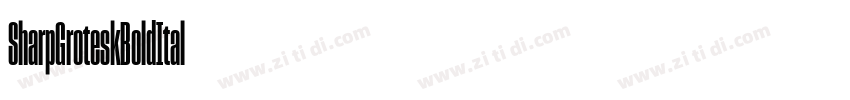 SharpGroteskBoldItal字体转换