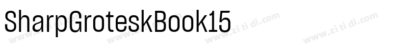 SharpGroteskBook15字体转换