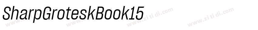 SharpGroteskBook15字体转换