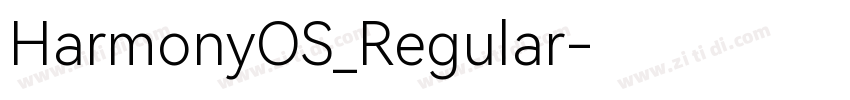 HarmonyOS_Regular字体转换 HarmonyOS_Regular字体转换