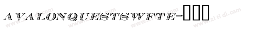 avalonquestswfte字体转换