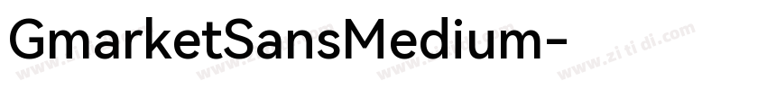 GmarketSansMedium字体转换