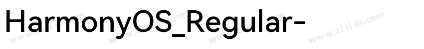 HarmonyOS_Regular字体转换 HarmonyOS_Regular字体转换