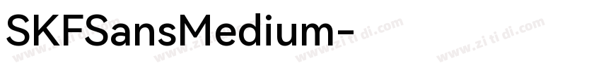 SKFSansMedium字体转换
