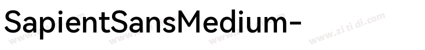 SapientSansMedium字体转换
