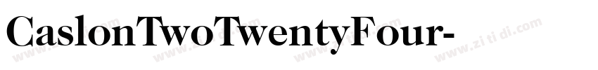 CaslonTwoTwentyFour字体转换